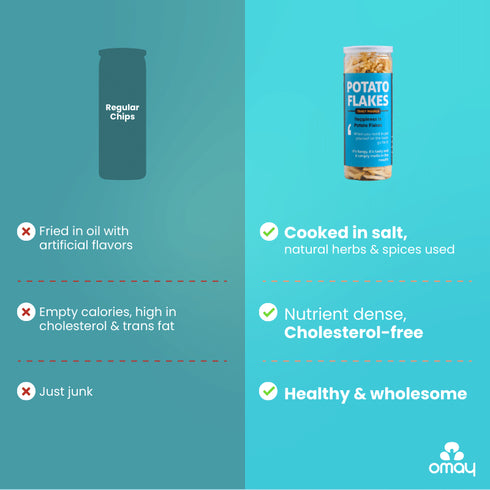 Omay Foods Potato Flakes - Tangy Masala