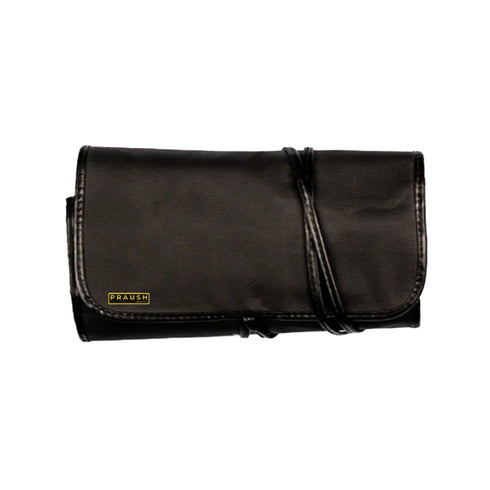Praush PU Leather Roll on Brush Bag (24 Brushes capacity)