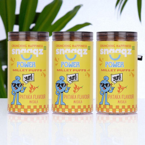SNAAQZ Power Millet Puffs Patakha Masala 120gm