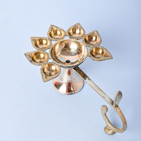 Samskara Home Pranati Pooja Aarti Diya With Handle