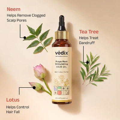 Vedix Praya Hair Oil With Lotus & Neem