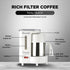 Preethi Dripcafe Coffee Maker 450W Coffee Machine for Home 500ml Capacity Black CM 208 White