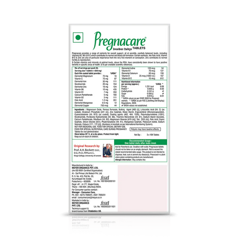 Vitabiotics Pregnacare 30 Tablets