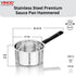 Vinod Stainless Steel Premium Hammered Sauce Pan Heavy Gauge 1350 ml Milk Pan Tea Pan Induction and Gas Stove Compatible Dishwasher Safe Durable Tea Pot for Kitchen No 11