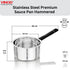 Vinod Stainless Steel Premium Hammered Sauce Pan Heavy Gauge 675 ml Milk Pan Tea Pan Induction and Gas Stove Compatible Dishwasher Safe Durable Tea Pot for Kitchen No 9