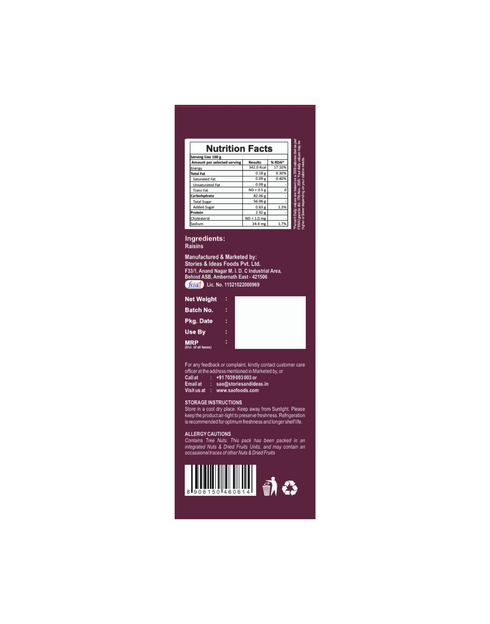 SAO Foods Premium Raisins