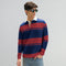 XYXX Rugby Polo T-shirt - Varsity Red & Blue Nights