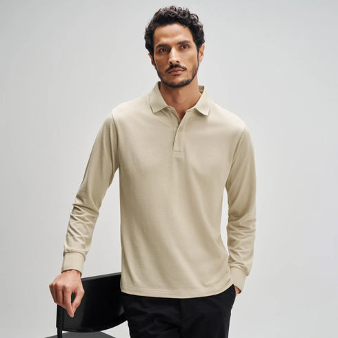 XYXX Full Sleeve Polo - Irish Beige