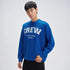 XYXX Crew Oversized Round Neck Sweatshirt - Campus Blue