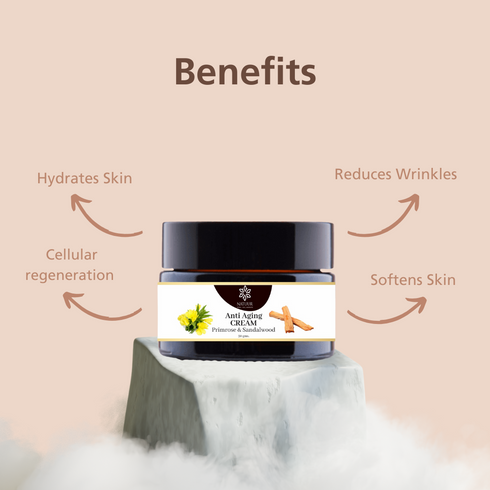Natuur Anti-Aging Face Cream with Primrose & Sandalwood 50gm