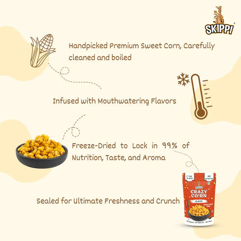 Skippi Lemon and Mint Skippi Crispy Crazy Corn