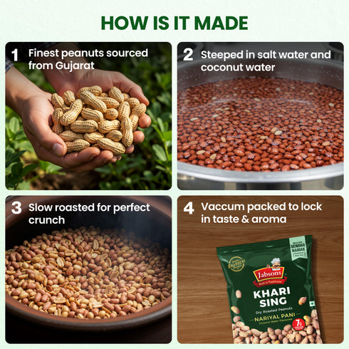 Jabsons Foods Coconut Water Khari Sing Roasted Peanuts