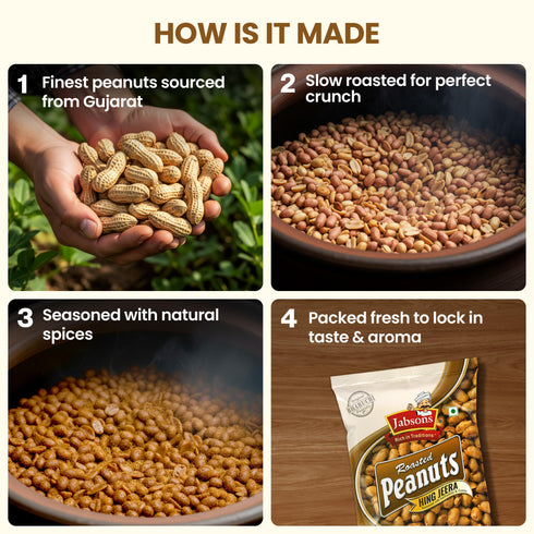 Jabsons Foods Hing Jeera Roasted Peanuts