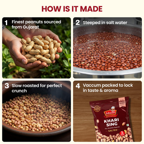 Jabsons Foods Khari Sing (With Skin) Roasted Peanuts