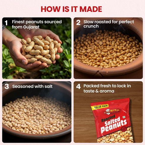 Jabsons Foods Salted Roasted Peanuts