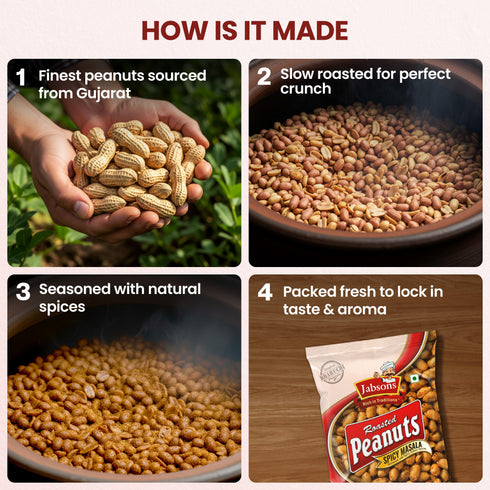 Jabsons Foods Spicy Masala Roasted Peanuts