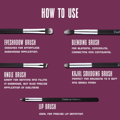 Dazller Cosmetics Eterna Pout & Define Brush Kit