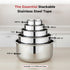 Vinod Doniv Titanium Triply Stainless Steel Tope with Cover 16 cms 1800 ml Capacity Induction Friendly