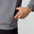 XYXX Pulse French Terry Cotton Blend Oversized Hoodie and Sweatpants Co Ord Set Opal Grey And Pitch Black