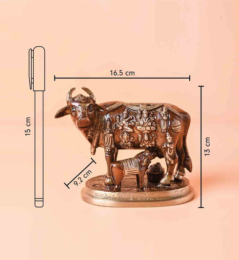Samskara Home Punyakoti Cow And Calf Idol
