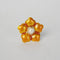 Pure Silver Enamel Yellow Flowers 6g (Pack of 2)