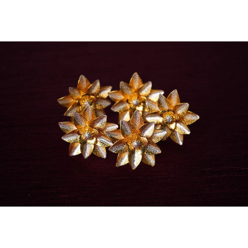 Pure Silver Flower Gold Coated Lotus 8g