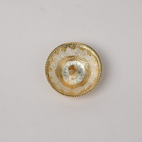 Pure Silver Gold Coated Agarbatti Stand 7.83g