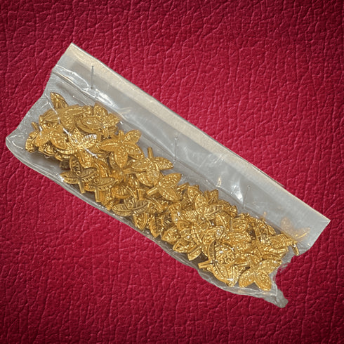 Pure Silver Gold Coated Bilva Patra 27g (Pack of 108)