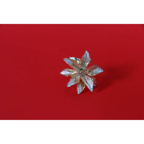 Pure Silver Gold Coated Flowers 8Grams 1 PCS