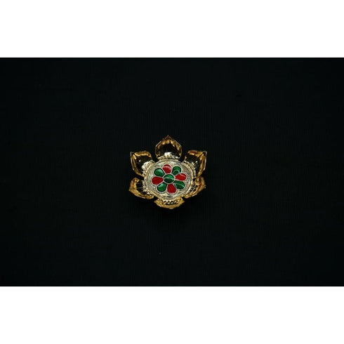 Pure Silver Gold Coated Stand For Idols 6.70g
