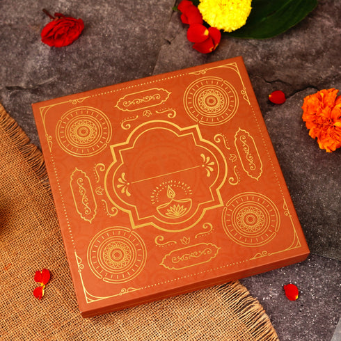 Servdharm Pure Brass Kuber Diya Gift Set | Set of 9 Diyas