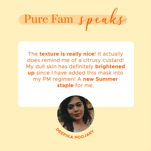 PureSense Vitamin C Sleeping Mask | Paraben & Sulphate Free | From the makers of Parachute Advansed