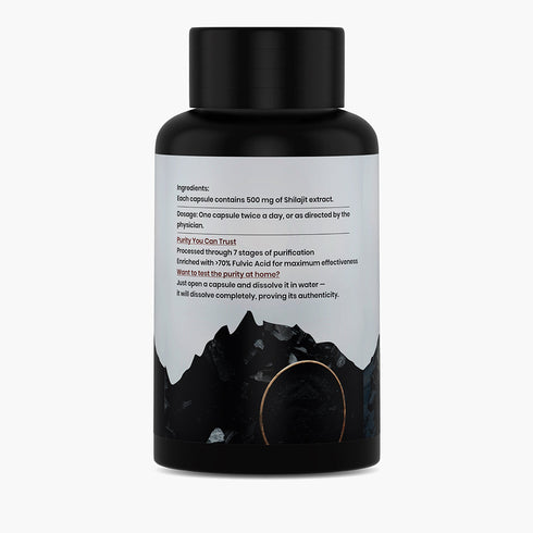 Jeena Sikho Pure Shilajit Capsules for Strength Ayurvedic Power Stamina Builder