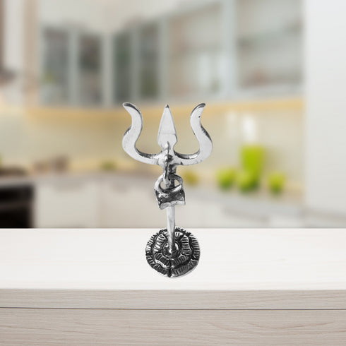 Pure Silver Trishul Antique Idol 20g