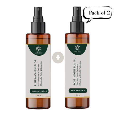 Natuur Pure Magnesium Oil + Rose Magnesium Oil