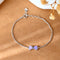 Meera Jaipur Purple Bow baby silver bracelet