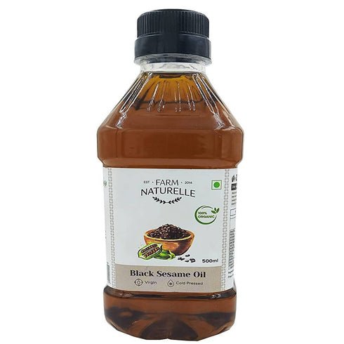 Farm Naturelle Organic Virgin Cold Pressed Black Sesame Seed Oil
