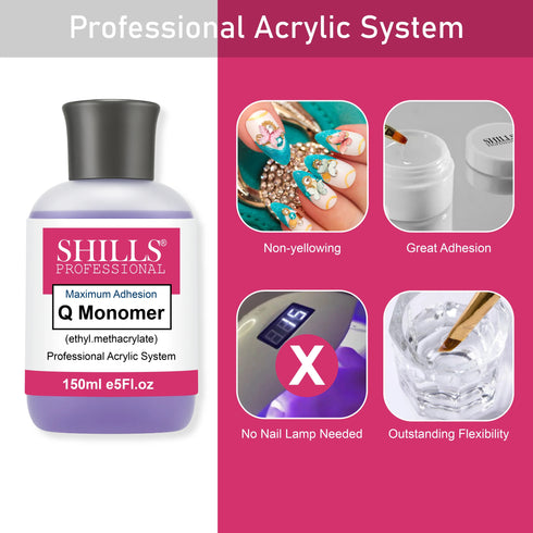 Shills Professional Professional Acrylic System Monomer 150ml (Purple)