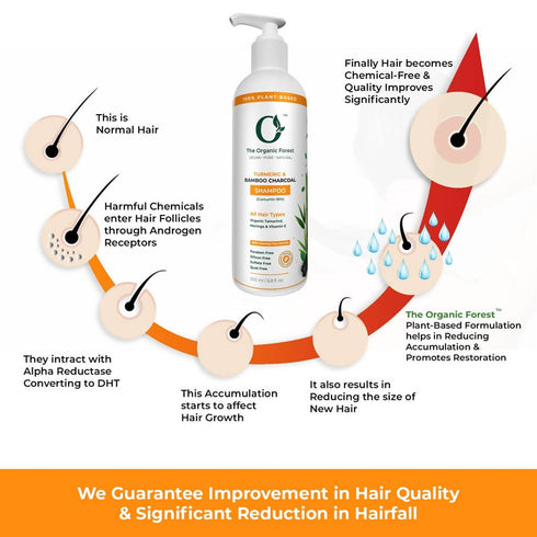 The Organic Forest Turmeric & Bamboo Charcoal Shampoo