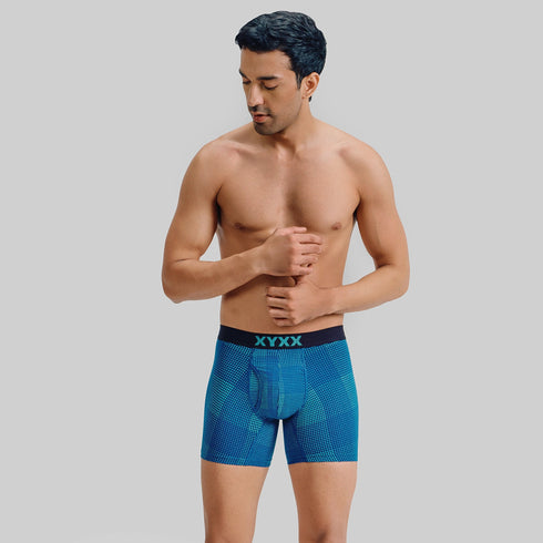 XYXX Quad Cotton Boxer Briefs - Aqua Green