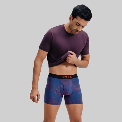 XYXX Quad Cotton Boxer Briefs - Sunset Blue