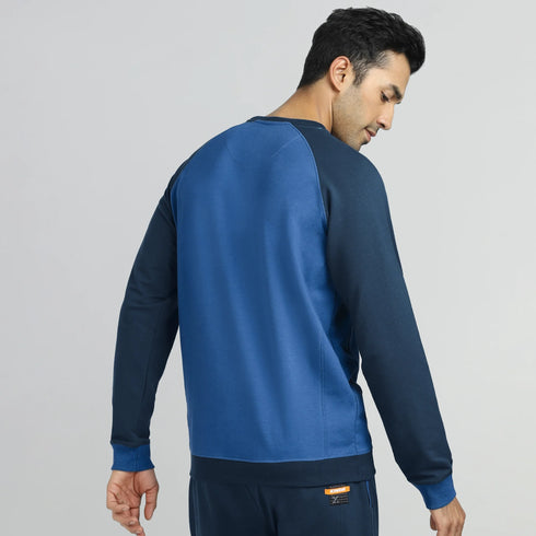 XYXX Quest French Terry Cotton-Blend Sweatshirts Atlas Blue