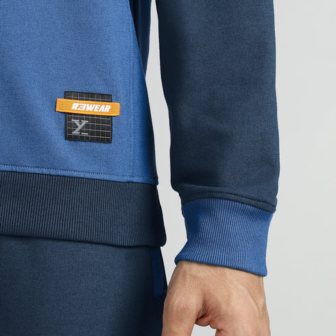 XYXX Quest French Terry Cotton-Blend Sweatshirts Atlas Blue