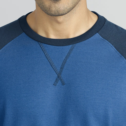 XYXX Quest French Terry Cotton-Blend Sweatshirts Atlas Blue