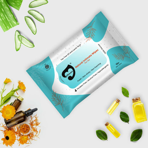 Oraah PCOS PCOD Care Combo |Kahwa Tea Hair Removal Cream & Intimate Wipes