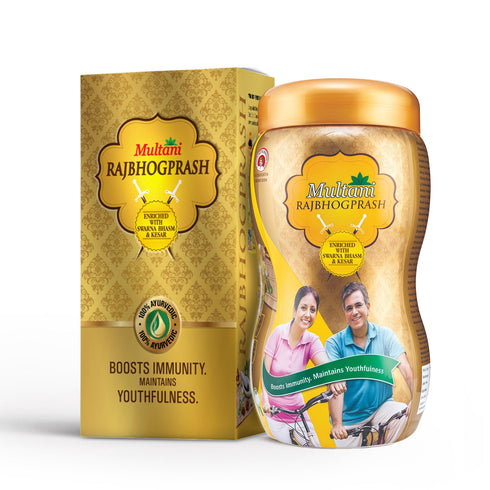 Multani Pharmaceuticals Limited Multani Rajbhogprash Chyawanprash Enriched with Swarna Bhasma & Kesar for Boosting Immunity