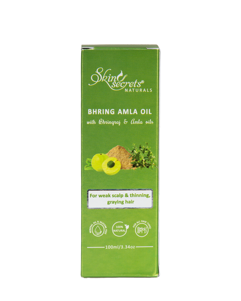 Skin Secrets India Bhring Amla Hair Oil| 100% natural Mineral & Silicone Free