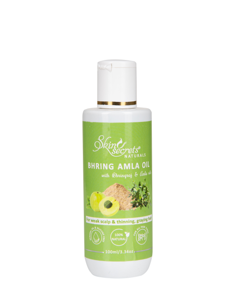 Skin Secrets India Bhring Amla Hair Oil| 100% natural Mineral & Silicone Free