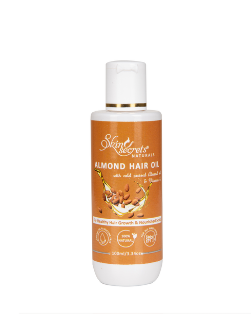 Skin Secrets India Almond Hair Oil| 100% natural Mineral & Silicone Free
