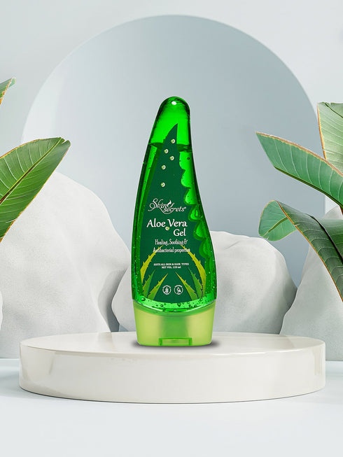 Skin Secrets India Aloe Vera Gel with Aloe Vera and Vitamin E for face skin & hair